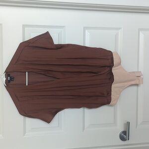 Paige Copper Blouse Bodysuit